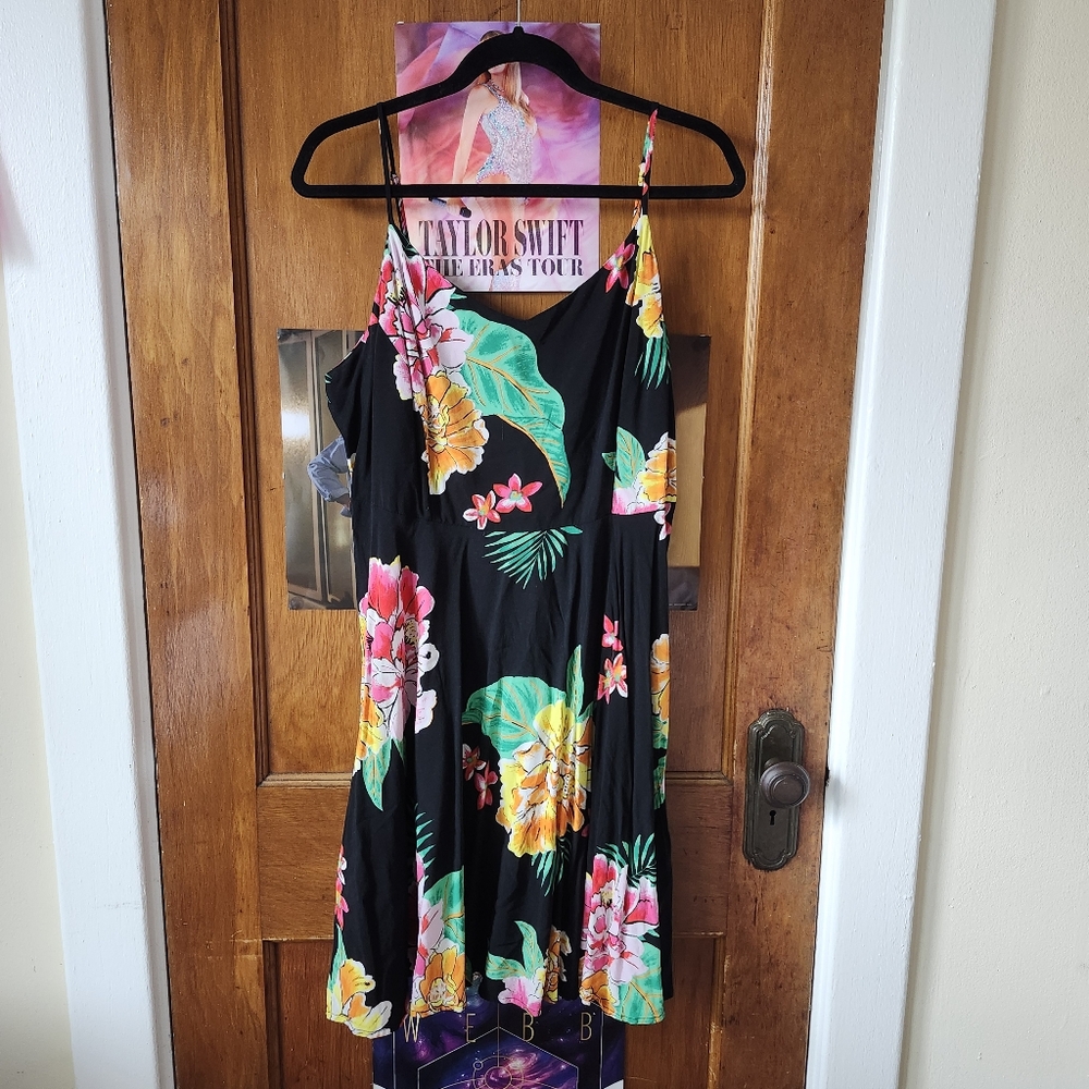 Old Navy black floral sundress